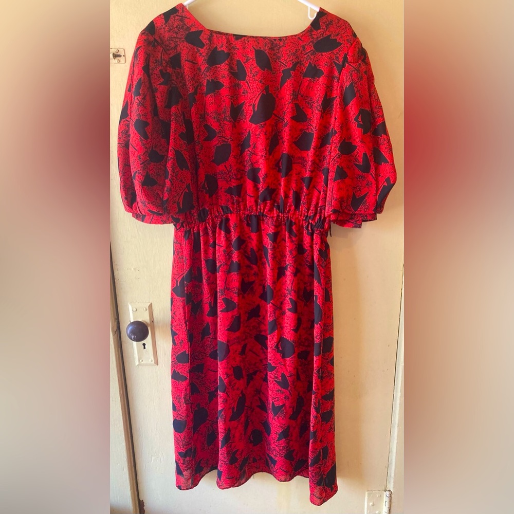 Prato Vintage Dress - Red